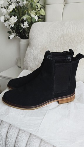 Clarks black suede leather - clarks,