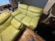 Leather Sofa 3-Seater And