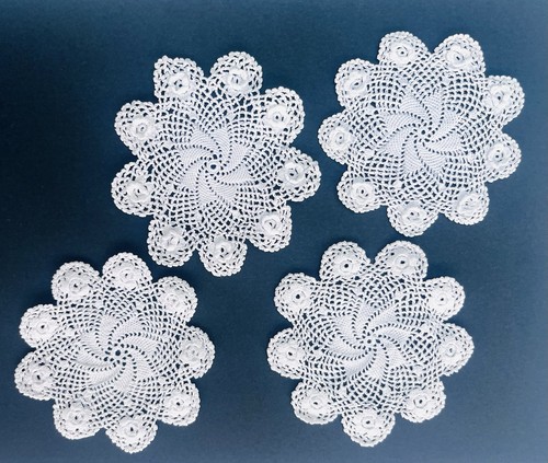 Four vintage small white - four,