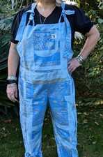 Upcycled Tie-Top Dungarees