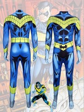 Cosplay Titans Batman Nightwing Robin Jumpsuit Superhero Adult  Bodysuit Costume