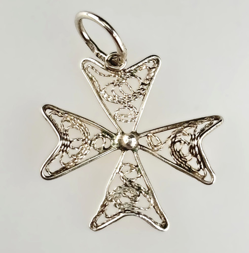 Small filigree silver - small, maltese