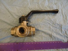 3 way brass  ball valve 1/2" BSP