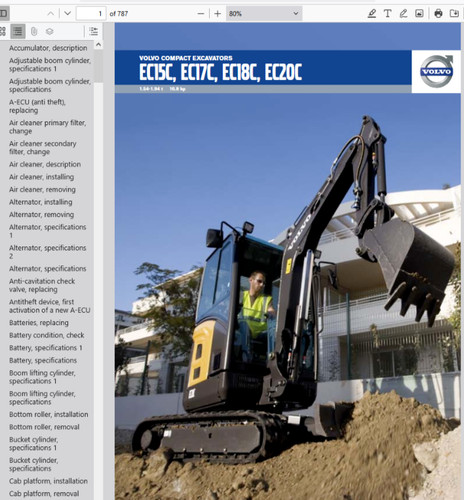 Volvo ec17c mini excavator - volvo,