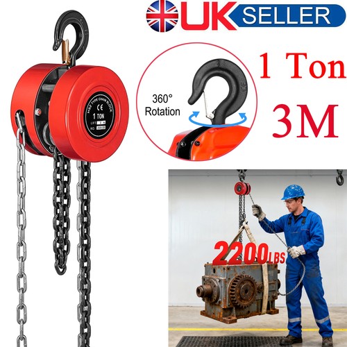 Ton chain hoist block and - 1, 3m
