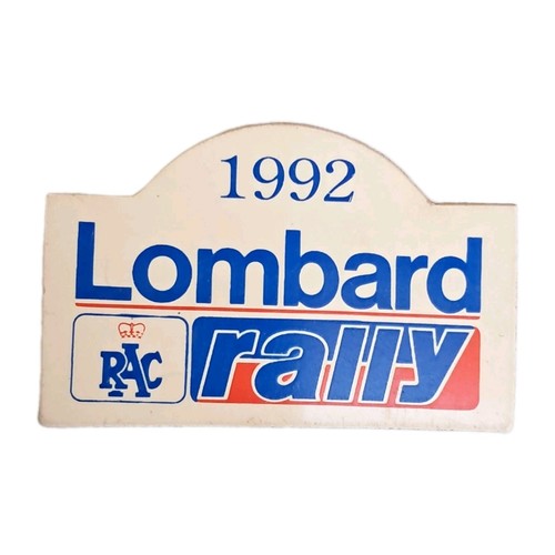 Lombard rac rally 1992 lapel - lombard,
