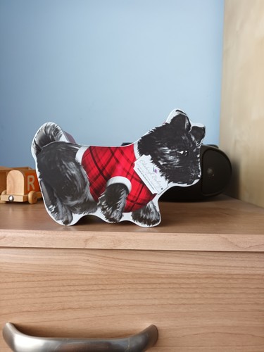 Shortbread box tin scoty dog - tin,