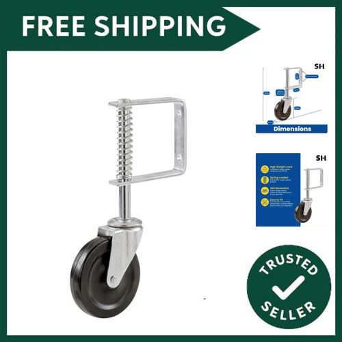 Spring loaded swivel - spring, gate