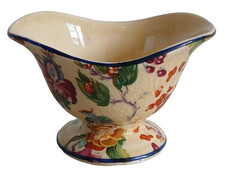 Bursley Ware Floral Sugar Bowl