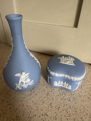 Wedgewood blue and - wedgewood, white