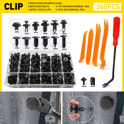 Clips body bolts set - body, for