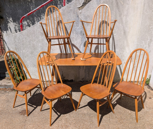Ercol plank table 6 windsor - table, &