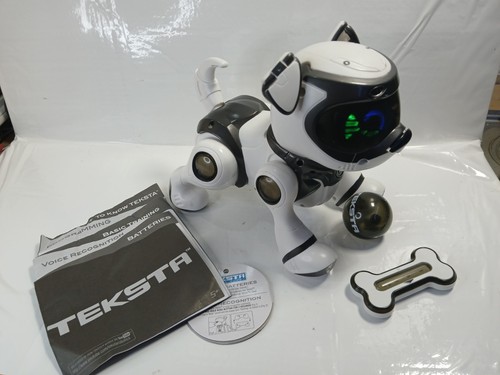 Teksta robotic dog - robotic, responds