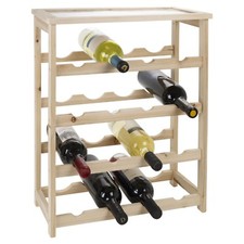 16 Bottle Wooden Wine Rack