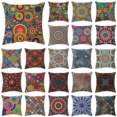 Ethnic mandala flower throw - ethnic,