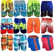 Mens Hawaiian Leaf Swim Shorts