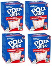 4x Kellogg's Pop-Tarts Frosted Strawberry Sensation Toaster Pastries Box,8 x 48g