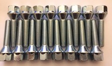 16 X M12X1.5 65mm LONG SILVER