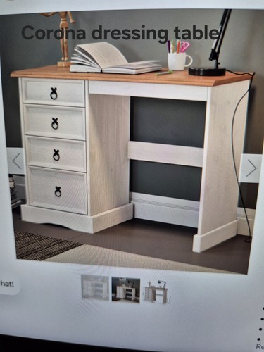 Corona dressing table white - corona,