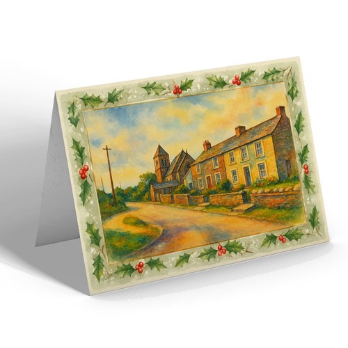 Christmas card high street - high, &