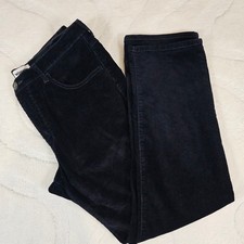 Wrangler Arizona Corduroy Trousers Men's W36 L30 Black Stretch Straight Leg