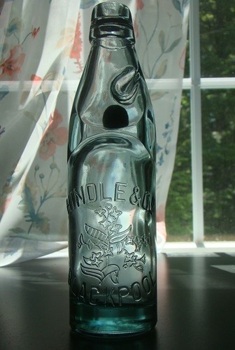 Antique codd neck 10oz bottle - antique,