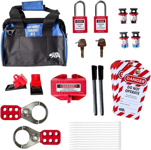 Lockout tagout kit industrial - lockout,