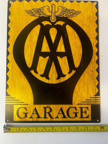 Garage advertising enamel - garage,