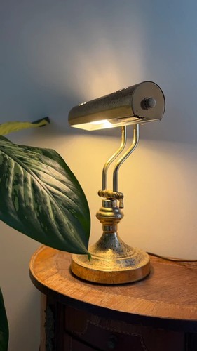 Vintage brass bankers - brass, desk