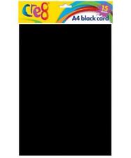 A4 Black Card 15 Sheets UK