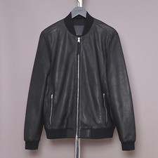 ALL SAINTS Leather Jacket XL