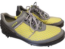 ECCO Men's Biom Hybrid Golf Shoes Yellow Mesh UK 7