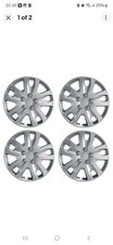Set of 4 Wheel Trims / Hub Caps 15" Covers fits Nissan Micra Note Almera 1579