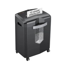 Bonsaii12-Sheet Micr CutPaperShredder Heavy Duty Shredder for HomeOffice  C266-B