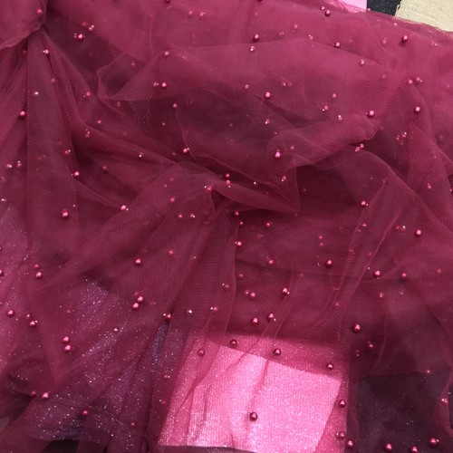 Soft pearl tulle - tulle, fabric
