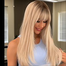 Long Blonde Synthetic Hair