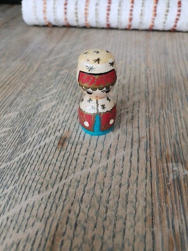 Vintage wooden kokeshi doll - vintage,