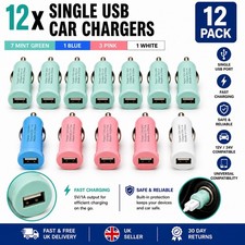 12x USB Car Charger Single