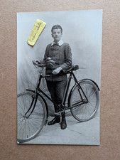 OLD PHOTO BOY UNIFORM CAP FASHION CYCLING BIKE PORTSMOUTH PS 393