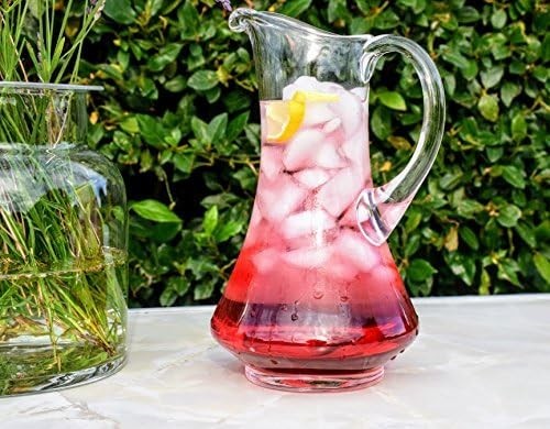 Clear glass water jug - clear,