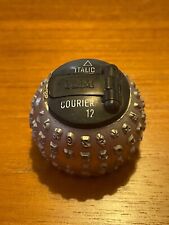 Courier 12 Italic IBM Selectric Golf Ball Type Head Vintage  Typeface Font