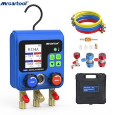 Air Conditioning AC Diagnostic A/C Manifold Gauge Hose Tool Set Refrigeration 