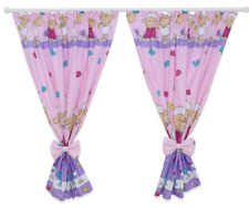 Pink Sheep Nursery Curtains with Bows – Baby/Toddler Bedroom Window
