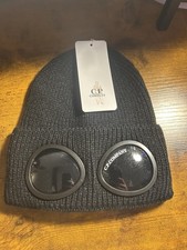 C.P. Company Black Beanie