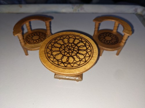 Vintage retro wooden - wooden, dollhouse