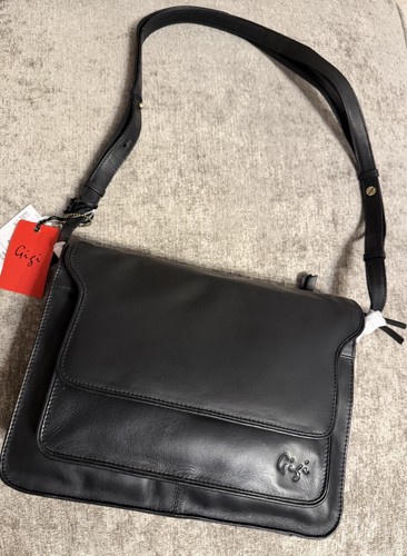 Gigi black leather shoulder - gigi,