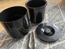 Plastic Ice Bucket with Lid and Ice Tongs - Beaumont Quality Barware