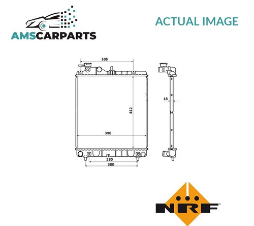 Engine cooling radiator 58354 - engine,