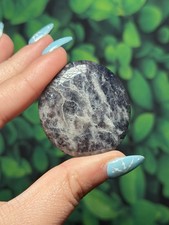 Iolite Flat Palmstone Crystal