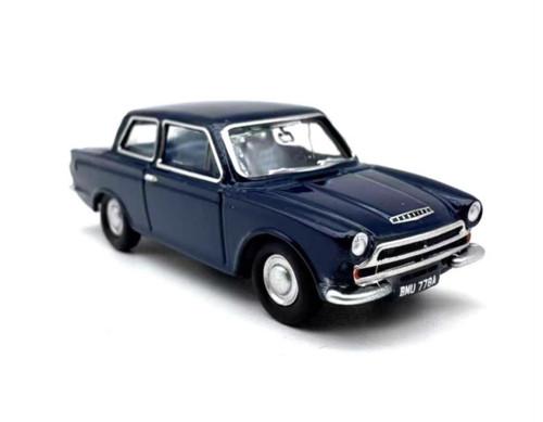 Blue ford cortina mk1 - 1:76,